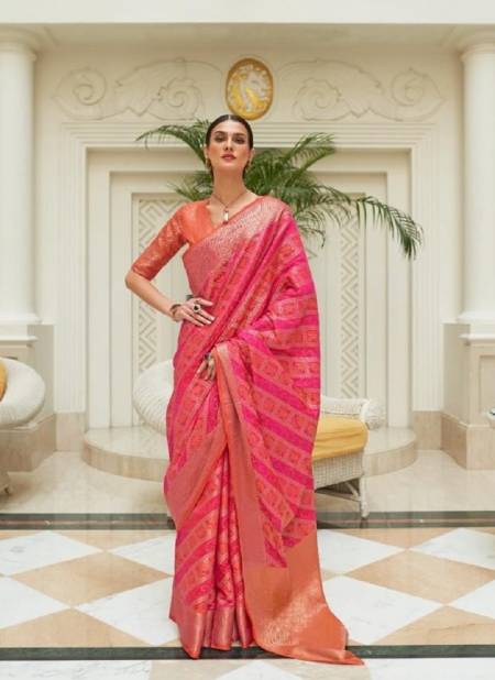 Pink Colour Krivaa Silk Raj Tex New Latest Designer Exclusive Patola Silk Saree Collection 268001